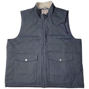 WP WEATHERPROOF Men's Sherpa Collar Full-Zip Workwear Vest - Forged Iron